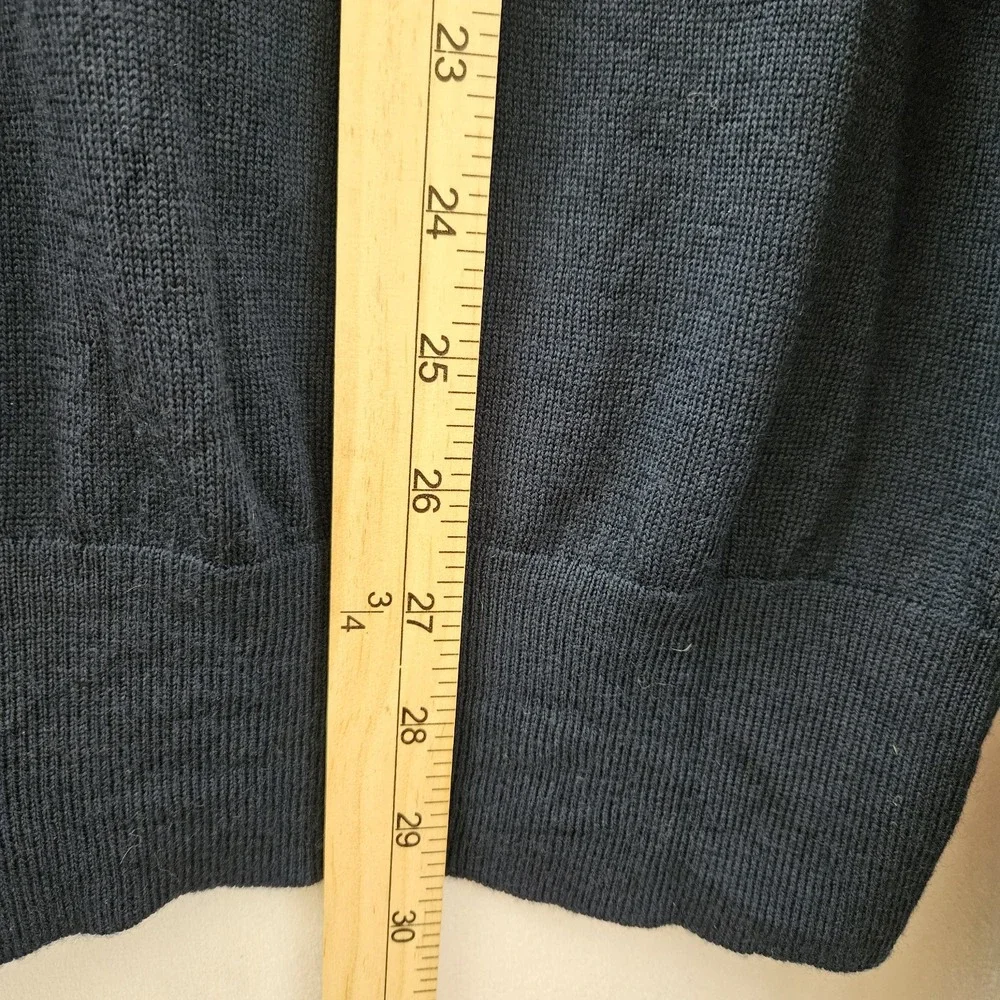 Bonobos Sweater Men XXL Slim Navy 100% Extra Fine Merino Wool Crew Neck Pullover